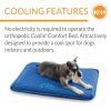 K & H Coolin' Comfort Bed Blue Medium 22 X 32 Inches